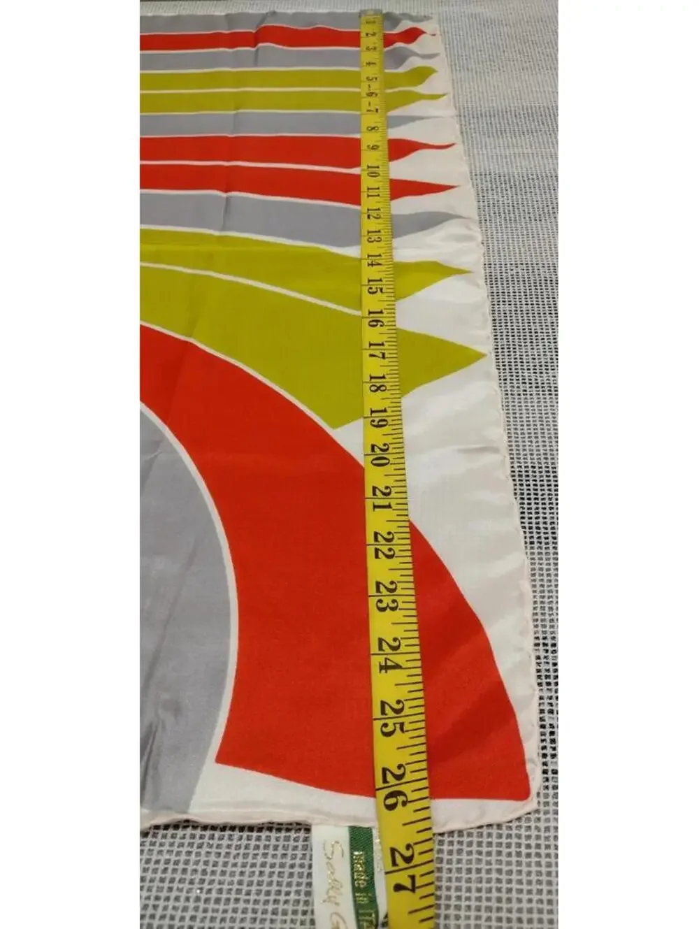 Vintage Mid Century Italy 50s Scarf Di TrEVi Scarf SALLY GEE 1960s Atomic MCM